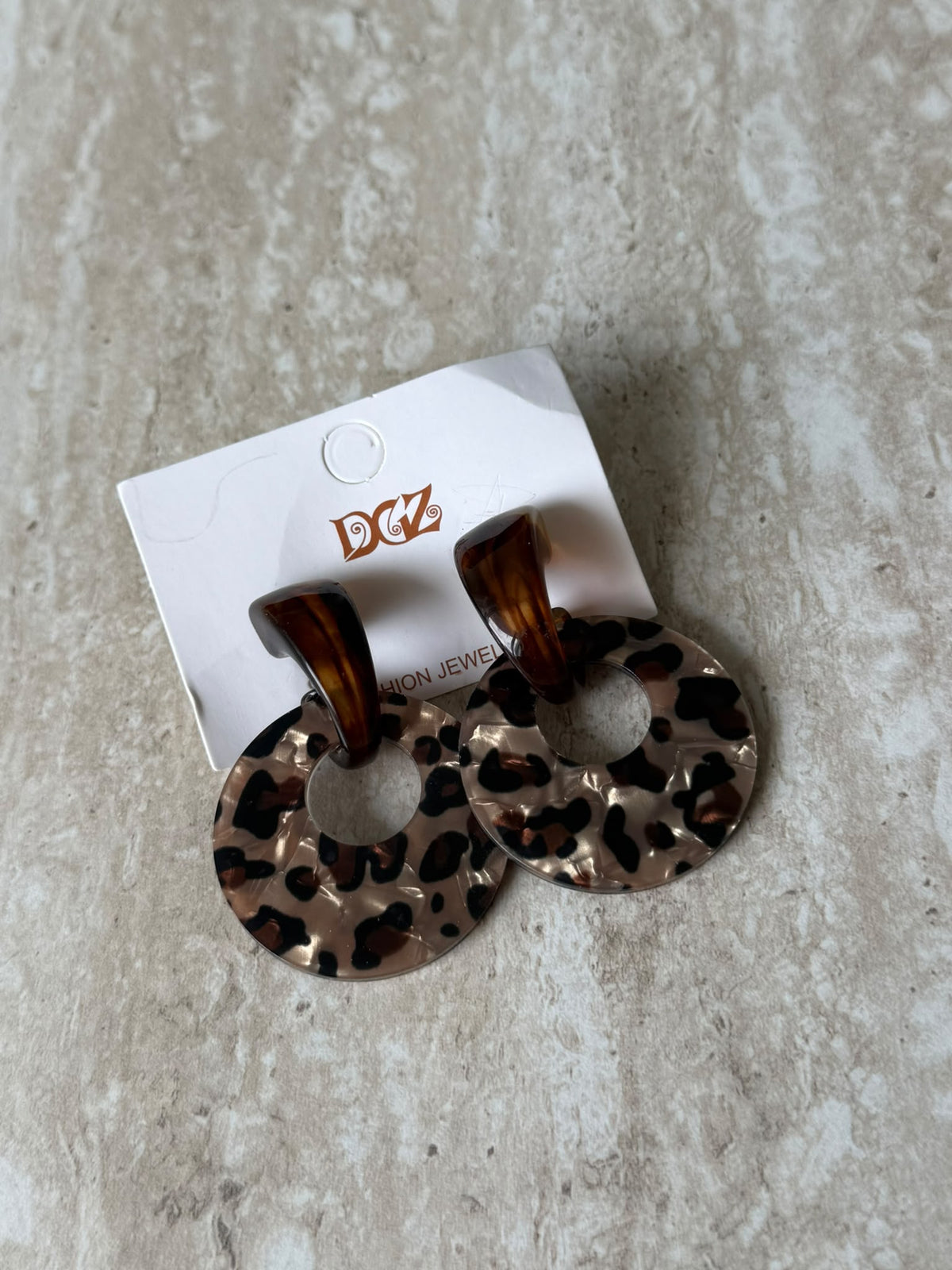 BOUCLE D'OREILLE LEOPARD